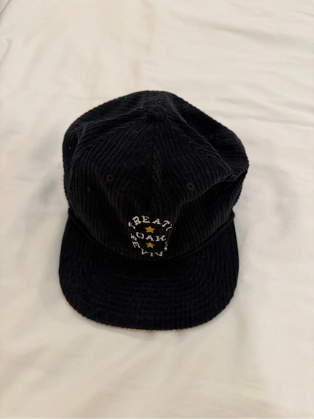 Treaty Oak Revival Black Corduroy Baseball Cap
